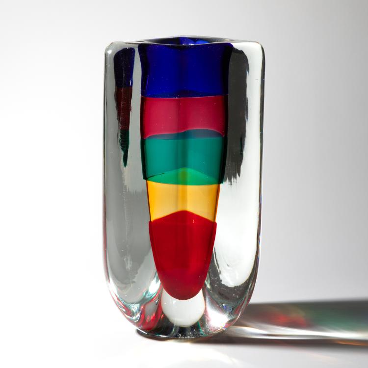 Bild 1 zu Objekt, Vase 'Fasce sommerso', Fulvio Bianconi, Venini, Murano, K-16A 171
