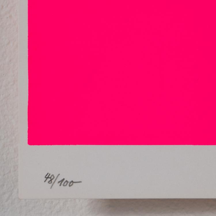 Bild 2 zu Objekt, 'Gelbes Feld auf Rot', 1967, Rupprecht Geiger, K-16B 504