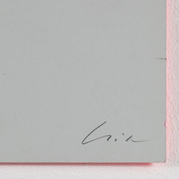 Bild 3 zu Objekt, 'Rundes Schwarz / Schwarz auf Leuchtrot kalt bis rot-orange', 1968, Rupprecht Geiger, K-16B 491