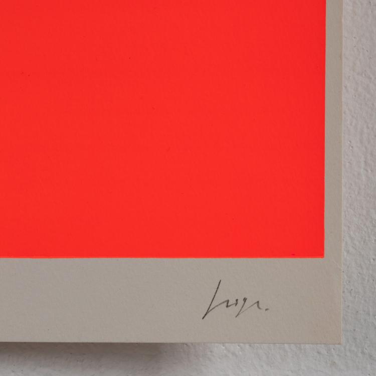 Bild 2 zu Objekt, 'Leuchtrot warm-dunkel bis hell (verlauf)', 1967, Rupprecht Geiger, K-16B 507