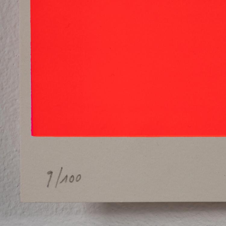 Bild 3 zu Objekt, 'Leuchtrot warm-dunkel bis hell (verlauf)', 1967, Rupprecht Geiger, K-16B 507