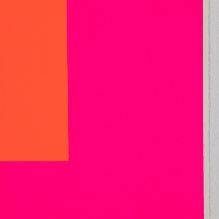 Bild 1 zu Objekt, 'Leuchtrot warm auf Leuchtrot kalt', Rupprecht Geiger, K-16B 506