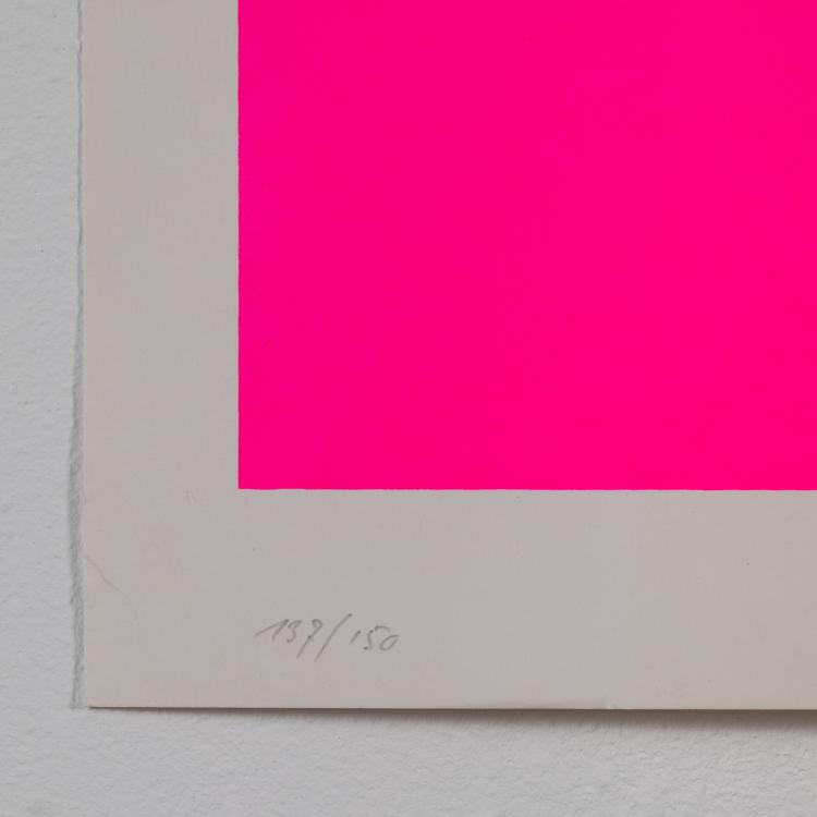 Bild 3 zu Objekt, 'Leuchtrot warm auf Leuchtrot kalt', Rupprecht Geiger, K-16B 502