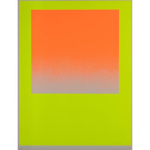 'Leuchtrot-orange auf leuchtgelb'