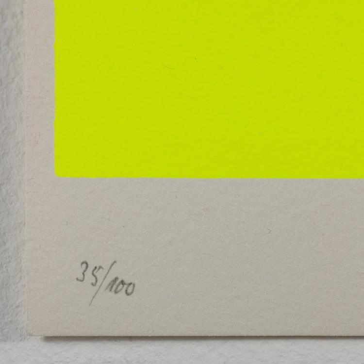 Bild 2 zu Objekt, 'Leuchtrot-orange auf leuchtgelb', Rupprecht Geiger, K-16B 505