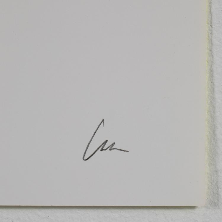 Bild 2 zu Objekt, 'Silbernes Rund auf leuchtgelb', Rupprecht Geiger, K-16B 492