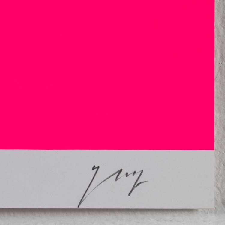 Bild 1 zu Objekt, 'Quadrat Leuchtrot kalt (Verlauf)', Rupprecht Geiger, K-16B 503