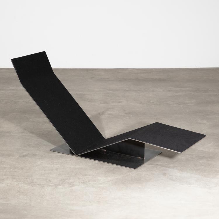 Hauptbild zu Objekt, Liege / Chaiselounge Modell Bodenliegesitz, Hermann Becker, Becker Stahlm&ouml;bel, K-16B 838