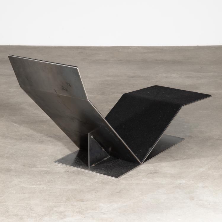 Bild 2 zu Objekt, Liege / Chaiselounge Modell Bodenliegesitz, Hermann Becker, Becker Stahlm&ouml;bel, K-16B 838