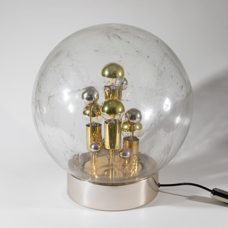 Bild 1 zu Objekt, Space Age Kugelleuchte / Tischleuchte Modell Big Ball, Doria Leuchten, K-16O 78