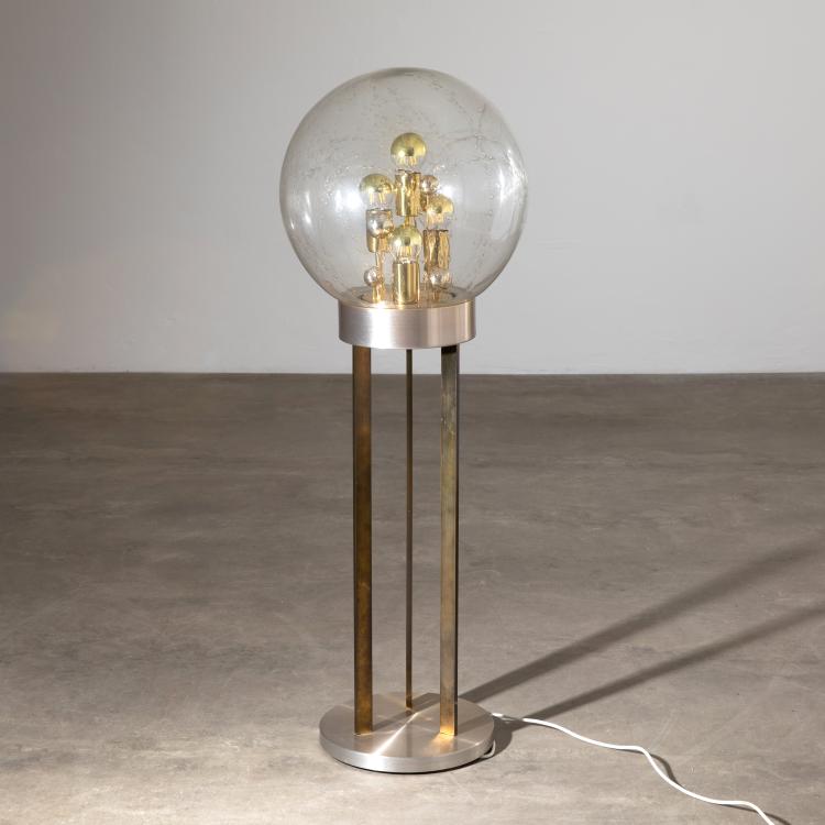 Hauptbild zu Objekt, Space Age Kugelleuchte / Stehleuchte Modell Big Ball, Doria Leuchten, K-16O 79
