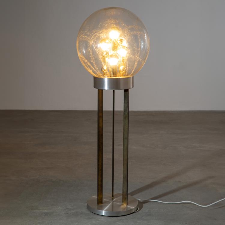 Bild 1 zu Objekt, Space Age Kugelleuchte / Stehleuchte Modell Big Ball, Doria Leuchten, K-16O 79