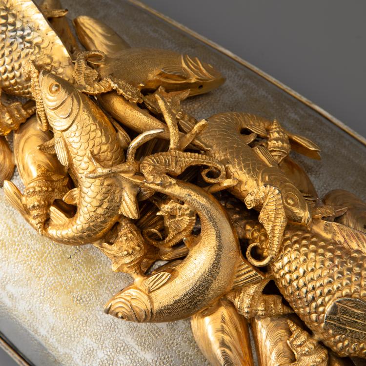 Bild 3 zu Objekt, Gro&szlig;e Servierschale mit Meeresfr&uuml;chten, Franco Lapini, K-16A 137