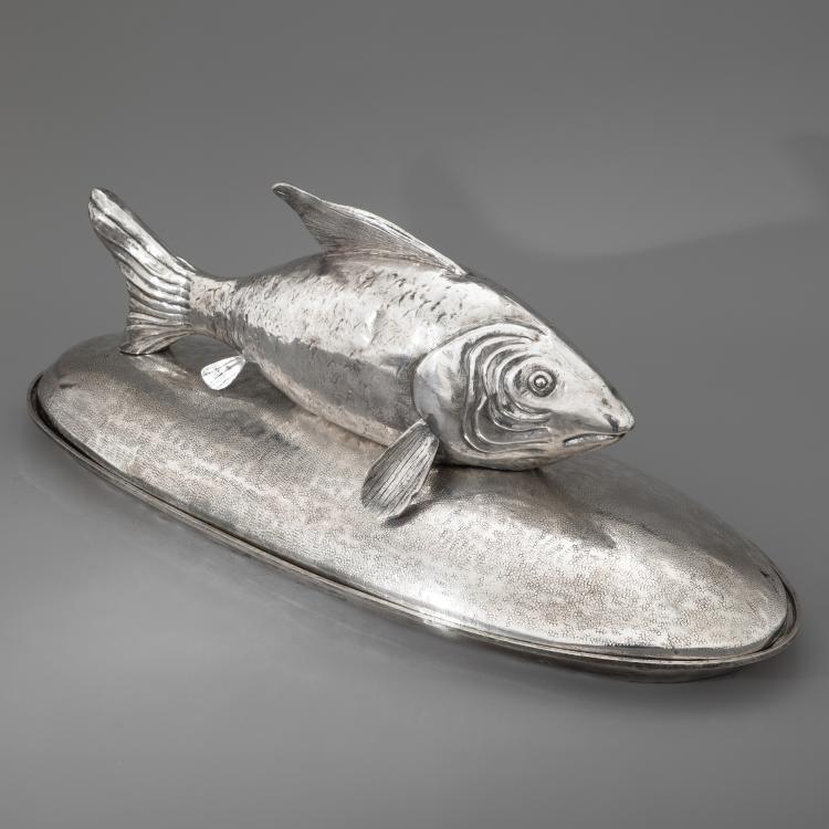 Hauptbild zu Objekt, Servierschale mit Fisch, Franco Lapini, K-16A 140