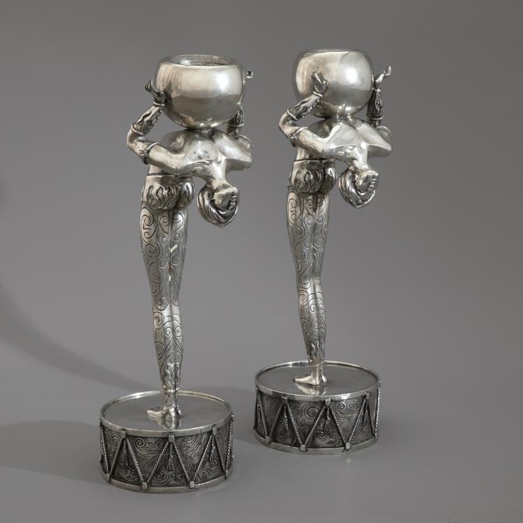 Hauptbild zu Objekt, 2 Kerzenst&auml;nder, K-16A 146