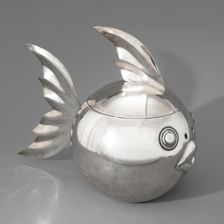 Hauptbild zu Objekt, Eisk&uuml;bel in Fischform, K-16A 142