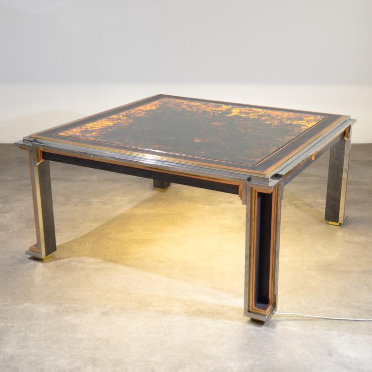 Hauptbild zu Objekt, Gro&szlig;er beleuchteter Esstisch / Spieltisch, Maison Jansen, K-16B 633