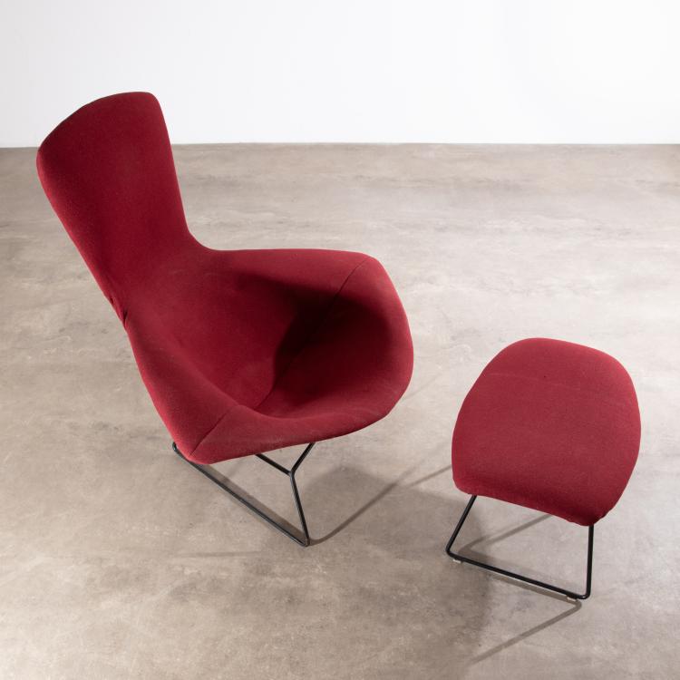 Bild 1 zu Objekt, Lounge Sessel Modell Bird + Ottomane, Harry Bertoia, Knoll International, K-16B 661