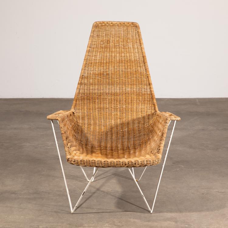 Bild 1 zu Objekt, Wicker armchair from the 1950s, K-16B 614