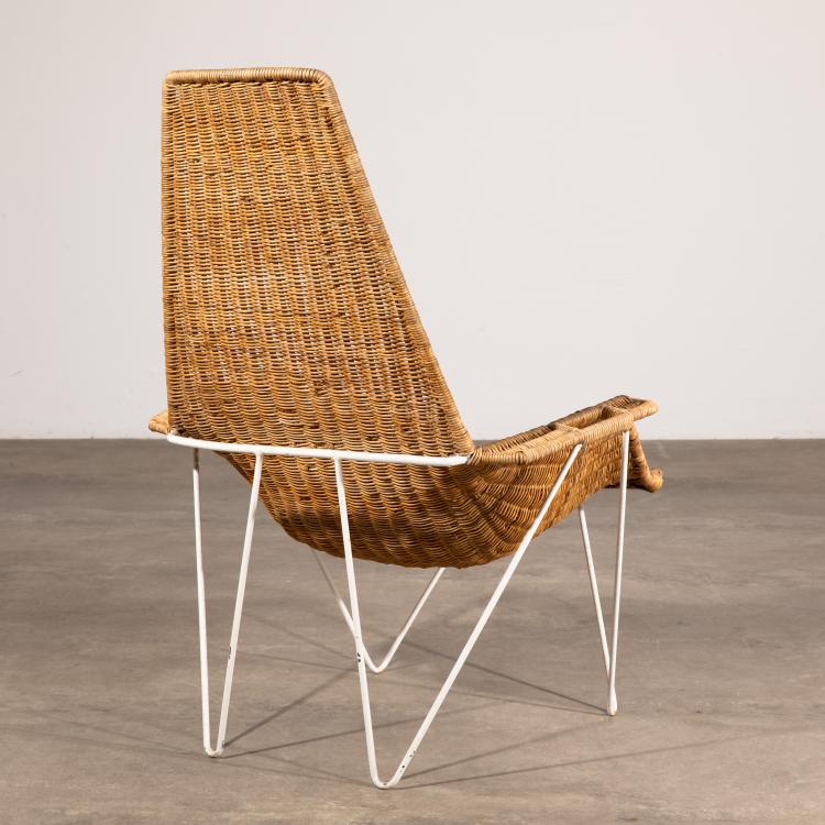 Bild 2 zu Objekt, Wicker armchair from the 1950s, K-16B 614