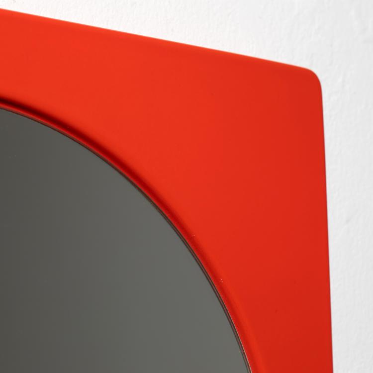 Bild 2 zu Objekt, Seltener Emaille Spiegel, Verner Panton, J. L&uuml;ber / Emalco Corg&eacute;mont, K-16B 703