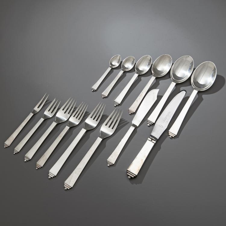 Bild 1 zu Objekt, Besteck, Modell 'Pyramide', Harald Nielsen, Georg Jensen, K-16A 125