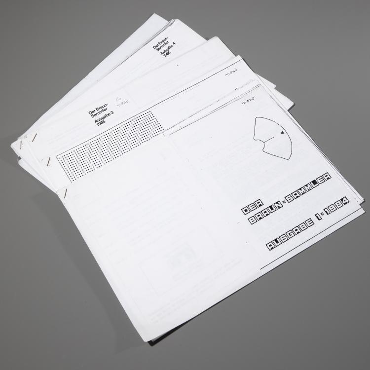 Bild 1 zu Objekt, Collection of magazines Der Braun Sammler, Braun + Design, Design + Design and Braun advertising material, Braun, K-15O 76