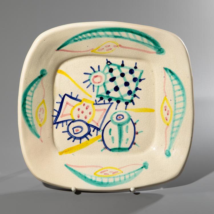 Hauptbild zu Objekt, Gro&szlig;er Teller 'Fruits de Provence', Pablo Picasso, Madoura, K-16B 374