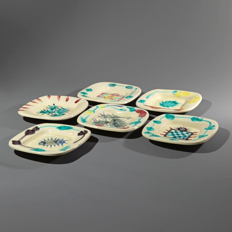 Bild 2 zu Objekt, 6 Teller 'Fruits de Provence', Pablo Picasso, Madoura, K-16B 376