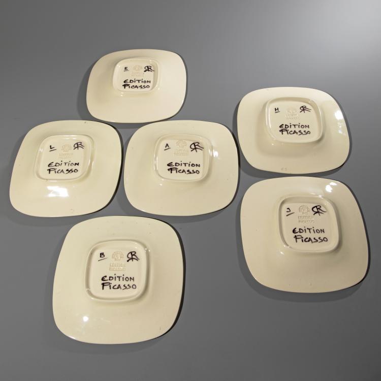 Bild 3 zu Objekt, 6 Teller 'Fruits de Provence', Pablo Picasso, Madoura, K-16B 376