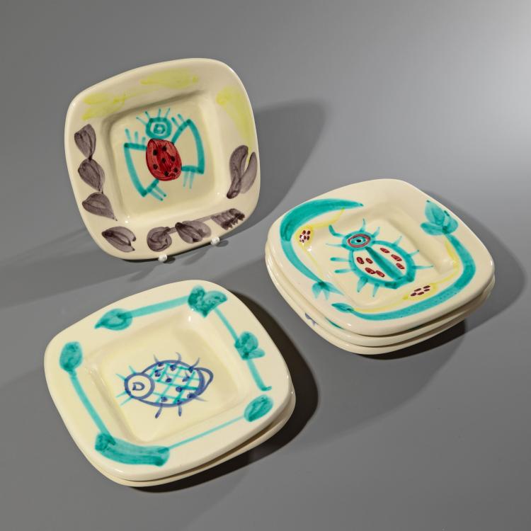 Bild 1 zu Objekt, 6 Teller 'Fruits de Provence', Pablo Picasso, Madoura, K-16B 377