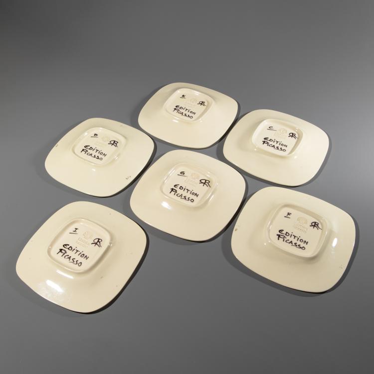 Bild 3 zu Objekt, 6 Teller 'Fruits de Provence', Pablo Picasso, Madoura, K-16B 377