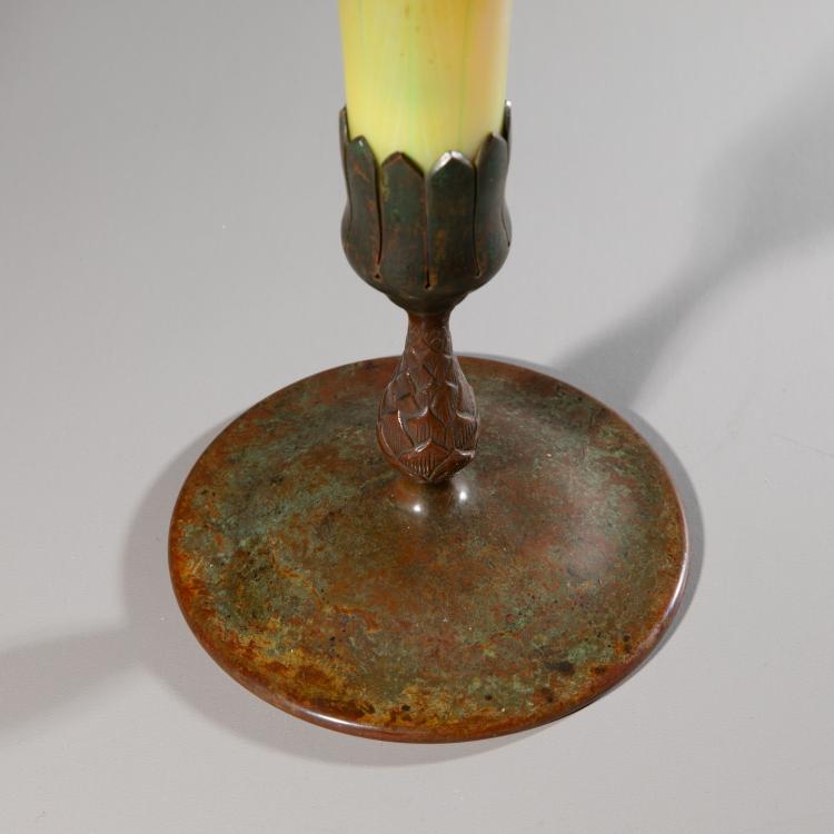 Bild 1 zu Objekt, Vase mit Bronzefu&szlig;, um 1906, Tiffany, L. C., New York, K-16A 164