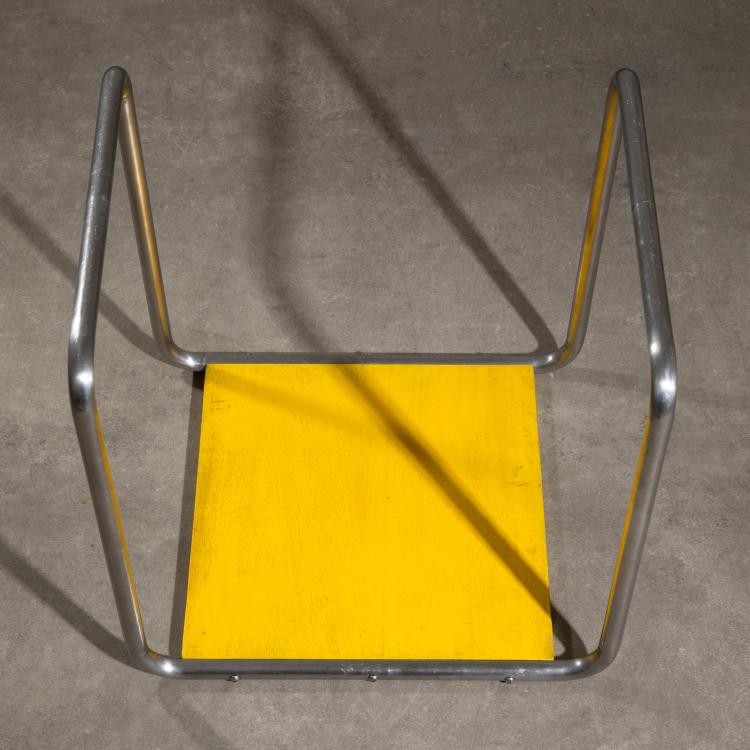Bild 2 zu Objekt, Beistelltisch / Hocker Modell B 9, Marcel Breuer, wohl Estler GmbH, K-16B 555