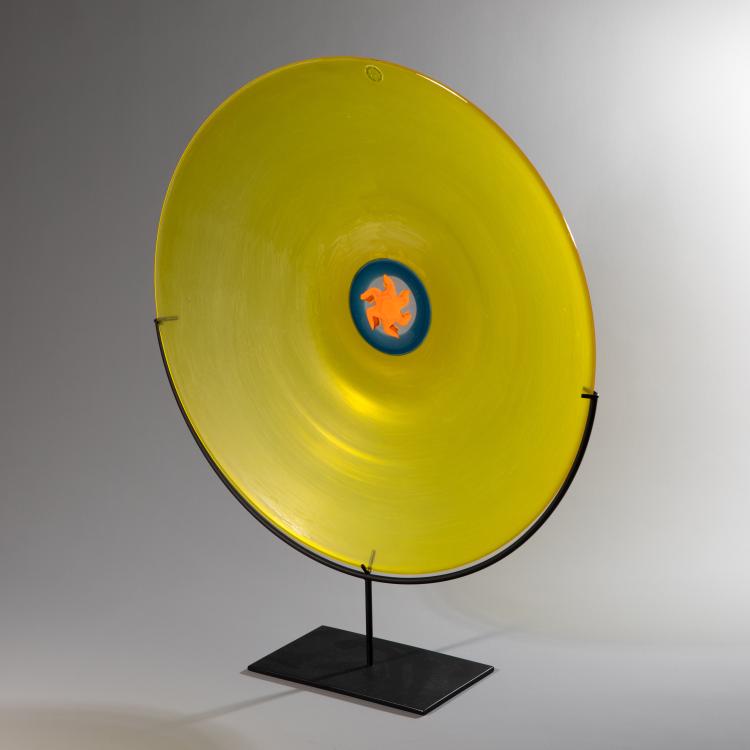 Hauptbild zu Objekt, Teller 'Sole', Laura Diaz de Santillana, Venini, Murano, K-16A 173