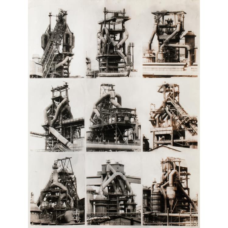 Hauptbild zu Objekt, '9 Abbildungen Hoch&ouml;fen', 1968, Bernd Becher,Hilla Becher, K-16B 358