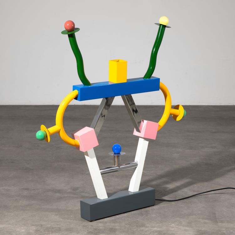 Hauptbild zu Objekt, Tischleuchte Modell Ashoka, Ettore Sottsass, Memphis, K-16B 765