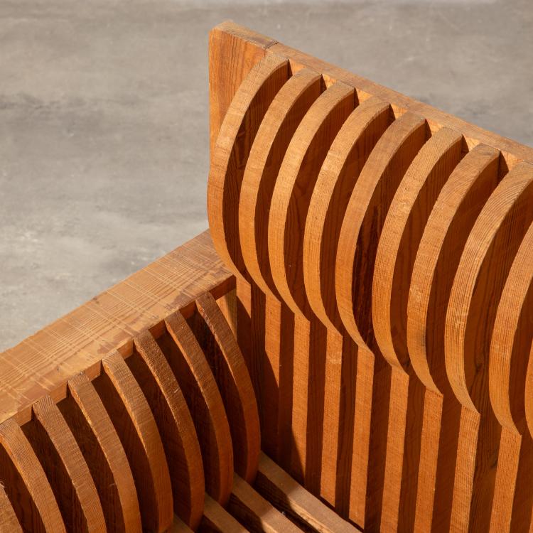 Bild 3 zu Objekt, Sofa Modell Acqua e terra aus der Mobili nella Valle Serie, Mario Ceroli, Ceroli, K-16B 729