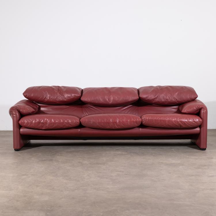 Bild 1 zu Objekt, Dreiersofa Modell Maralunga, Vico Magistretti, Cassina, K-16B 743