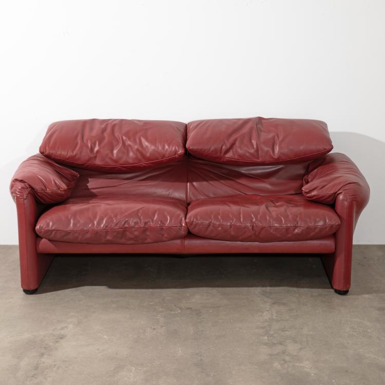 Bild 1 zu Objekt, Sessel + Zweisitzer Sofa Modell Maralunga, Vico Magistretti, Cassina, K-16B 742