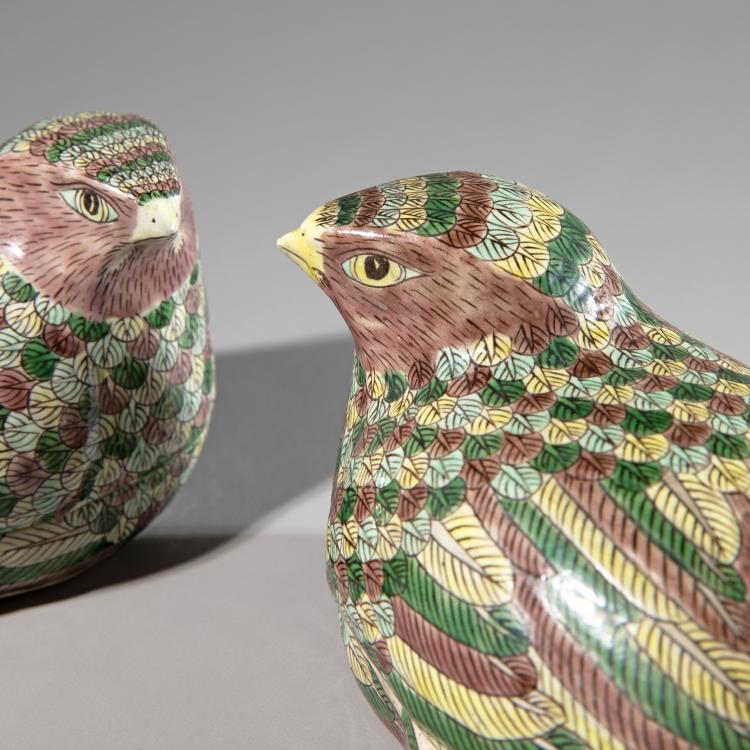 Bild 1 zu Objekt, Paar Dosen in Form von Wachteln, K-16A 13
