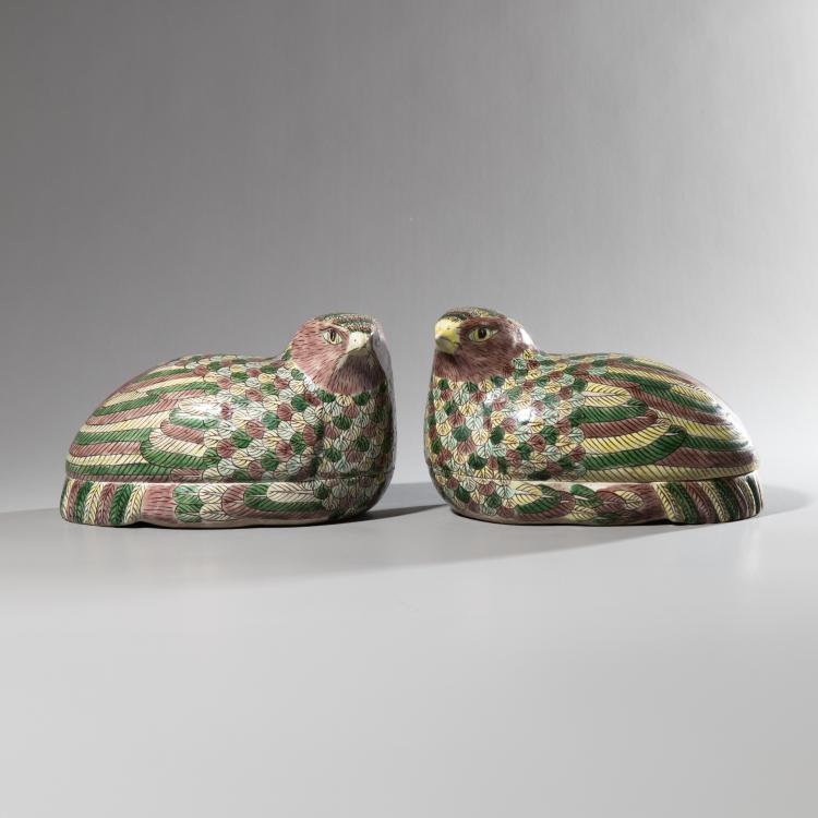 Bild 2 zu Objekt, Paar Dosen in Form von Wachteln, K-16A 13