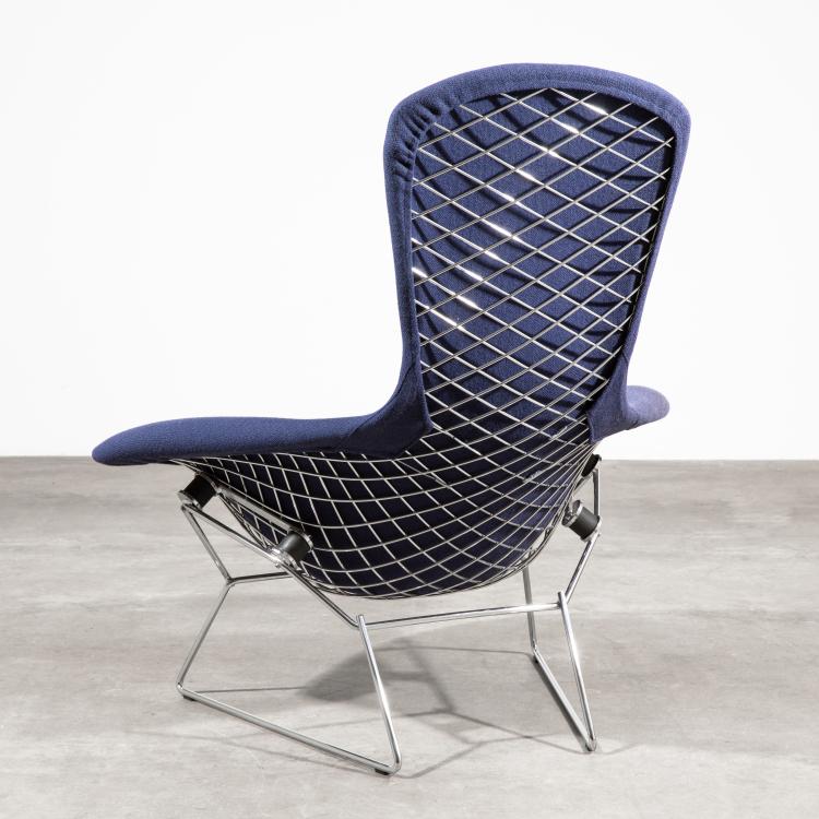 Bild 2 zu Objekt, Lounge Sessel Modell Bird Chair + Ottomane, Harry Bertoia, Knoll International, K-16B 663