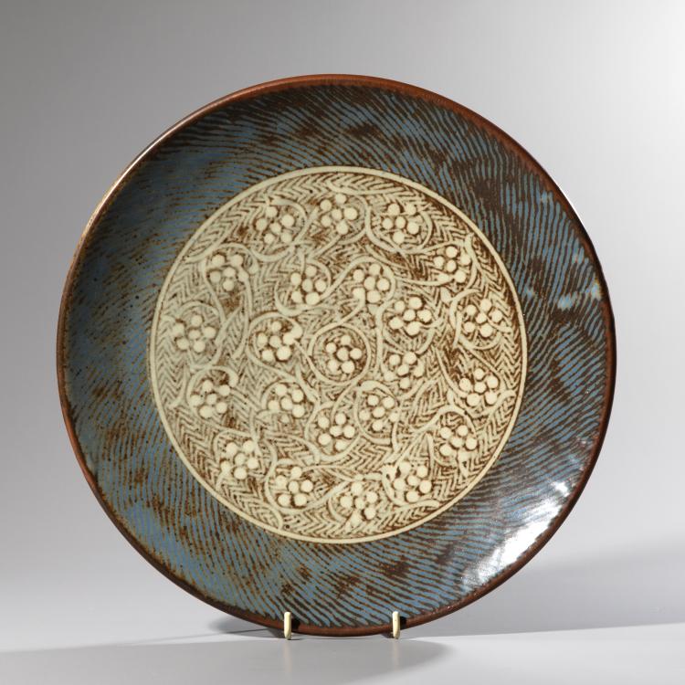 Hauptbild zu Objekt, Flache Schale, Tatsuz&ocirc; Shimaoka, K-16A 259