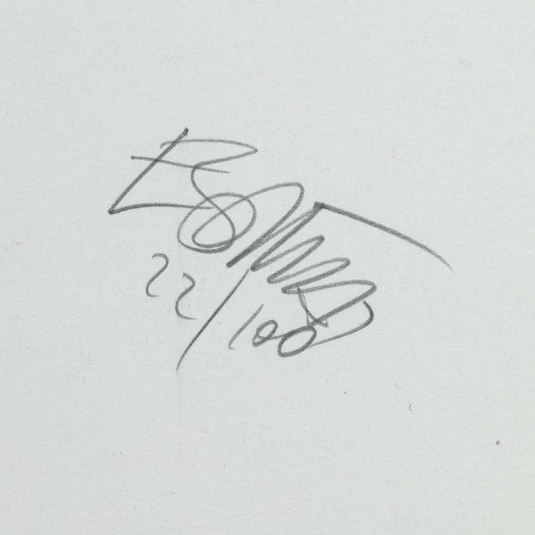 Bild 3 zu Objekt, Gro&szlig;e, limitierte Serigraphie 'Architettura con due torri' 22/100, Ettore Sottsass, K&agrave;los Studio, Cesenatico Italy, K-16B 754