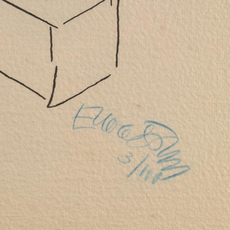 Bild 2 zu Objekt, Signierte und limitierte Serigraphie 'Una Torre in California', Ettore Sottsass, K-16B 753