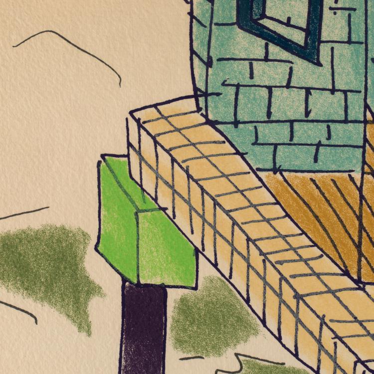 Bild 3 zu Objekt, Signierte und limitierte Serigraphie 'Una Torre in California', Ettore Sottsass, K-16B 753