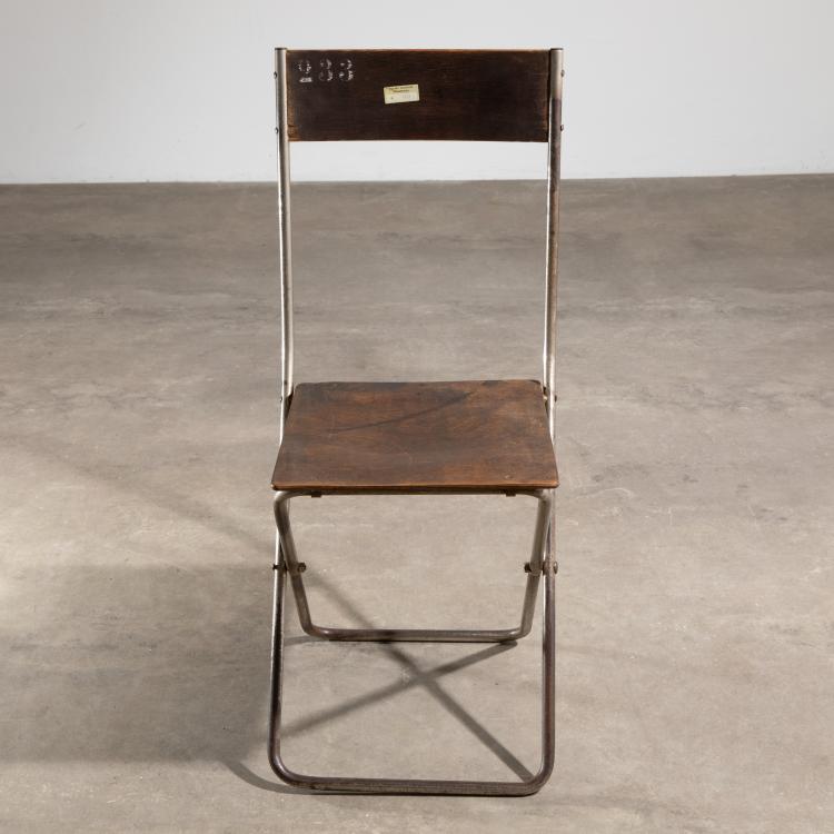 Bild 1 zu Objekt, Folding chair for the Volkshaus, Probstzella, Alfred Arndt, Schlosserei Itting, K-16B 547