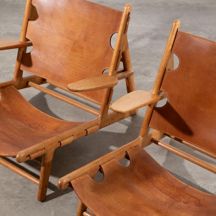 Bild 1 zu Objekt, 2 Lounge Sessel Modell Hunting Chair, B&oslash;rge Mogensen, Fredericia Furniture, K-16B 684