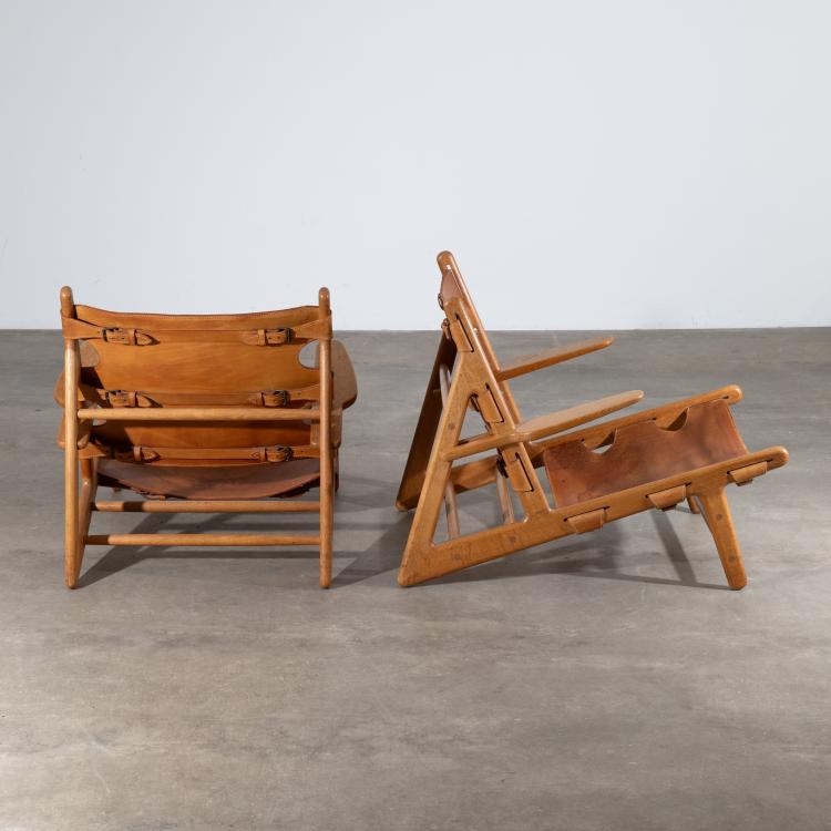 Bild 2 zu Objekt, 2 Lounge Sessel Modell Hunting Chair, B&oslash;rge Mogensen, Fredericia Furniture, K-16B 684